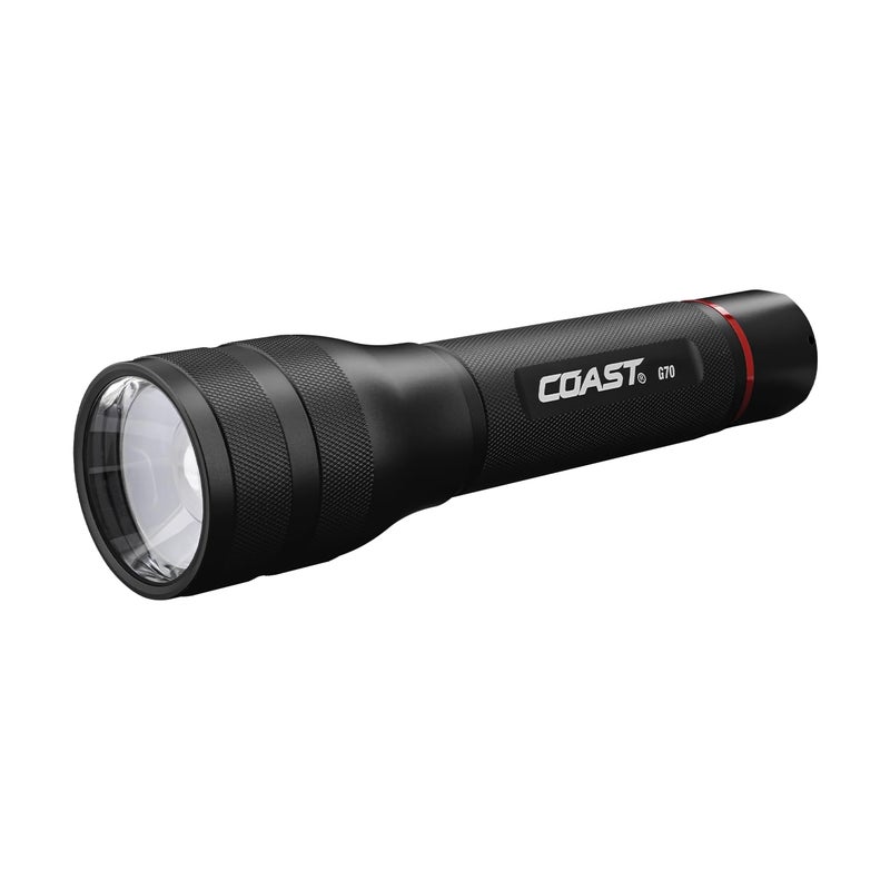 CoastÂ® G70 1200 Lumen Pure BeamÂ® Twist Focusâ„¢ LED Flashlight, Batteries Included - Image 1